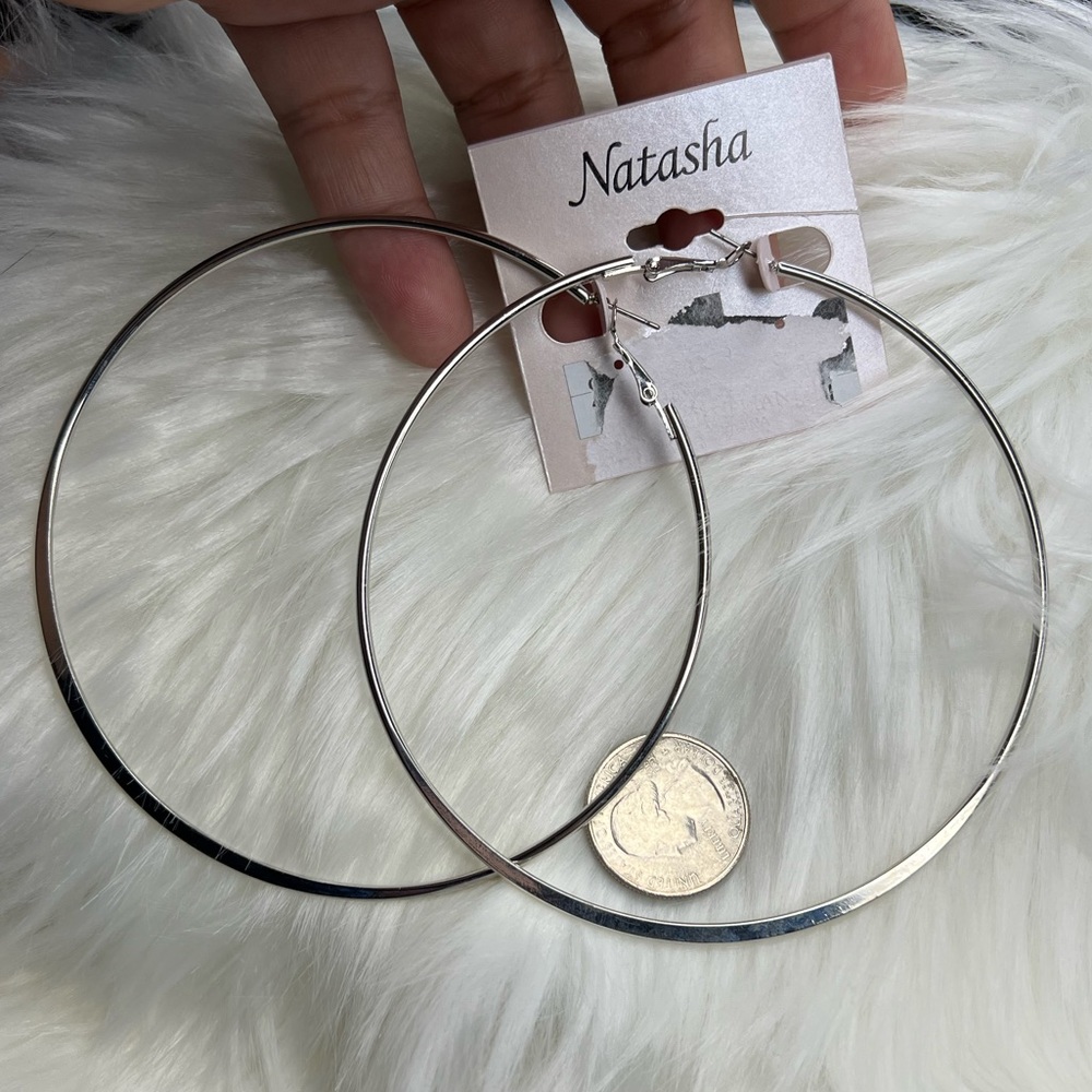 Natasha Silver Hoops